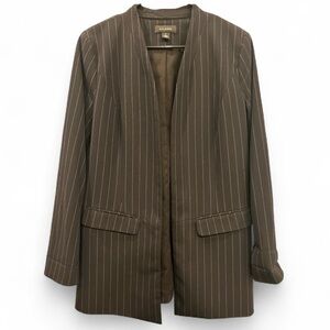 Black Halogen Pinstripe Blazer